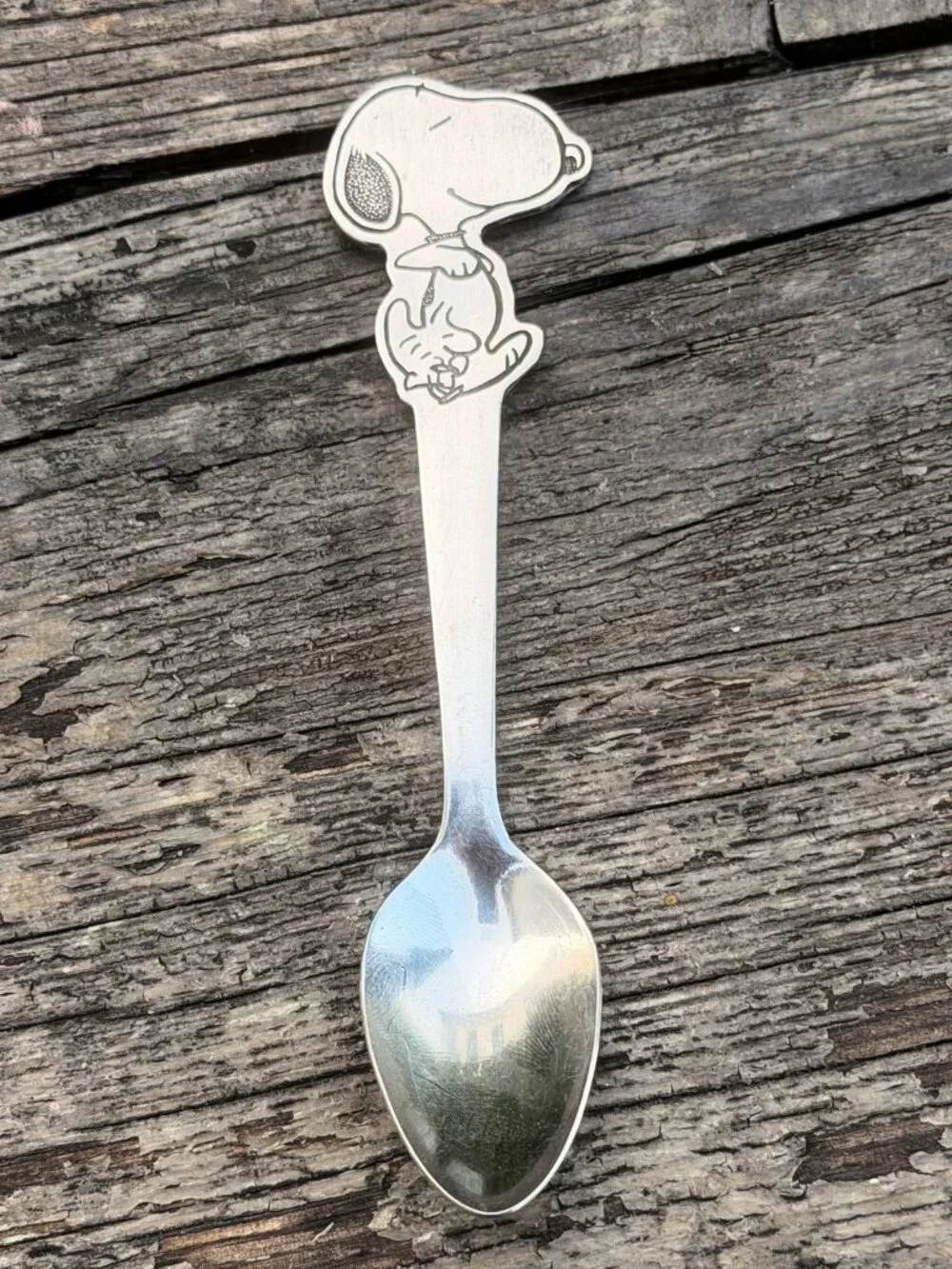 Vintage Danara Peanuts Snoopy Woodstock Stainless Steel Spoon 1958-1965 Korea